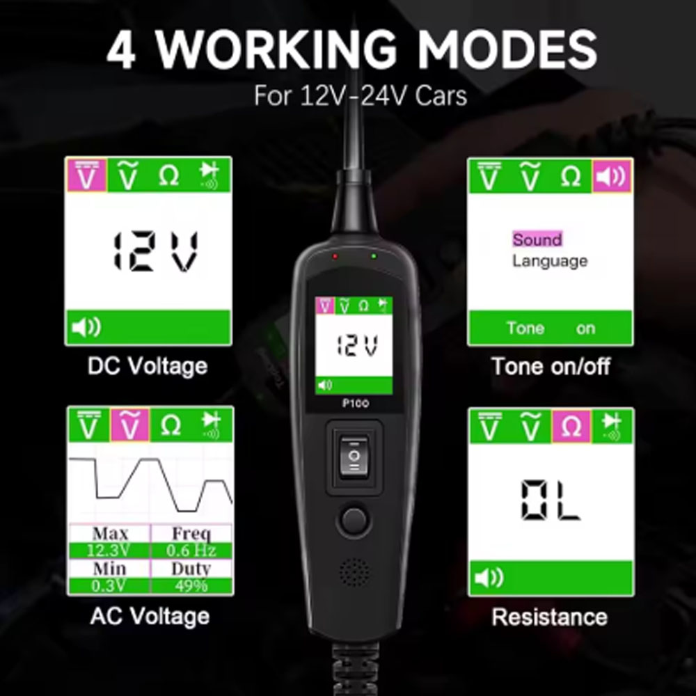 Power Tools English - For TopDiag P100 2M Car Electrical
