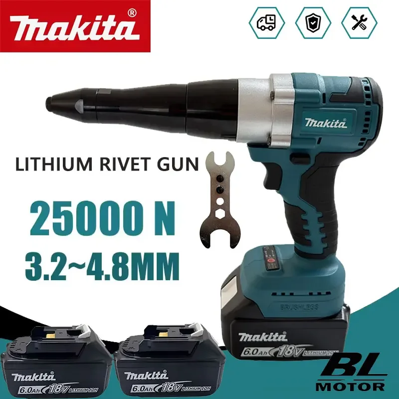 Power Z Tools - Makita 25000N Brushless Electric Rivet Gun