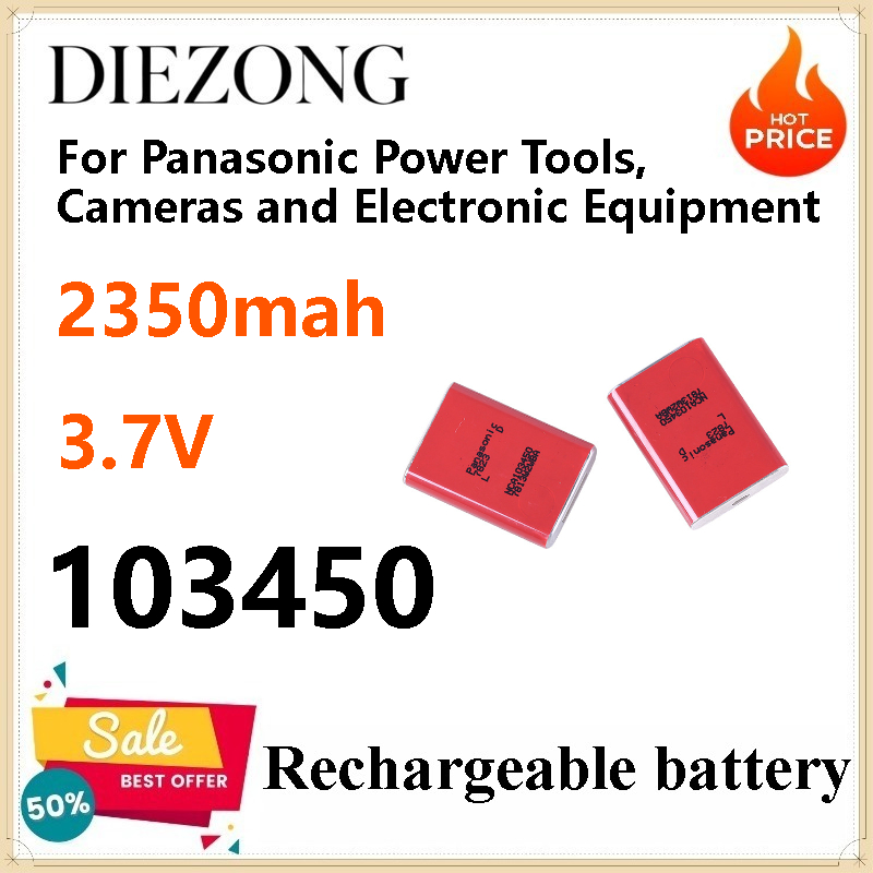 Power Tools Panasonic - 4pcs 3.7V NCA103450 2350mah Batteries for