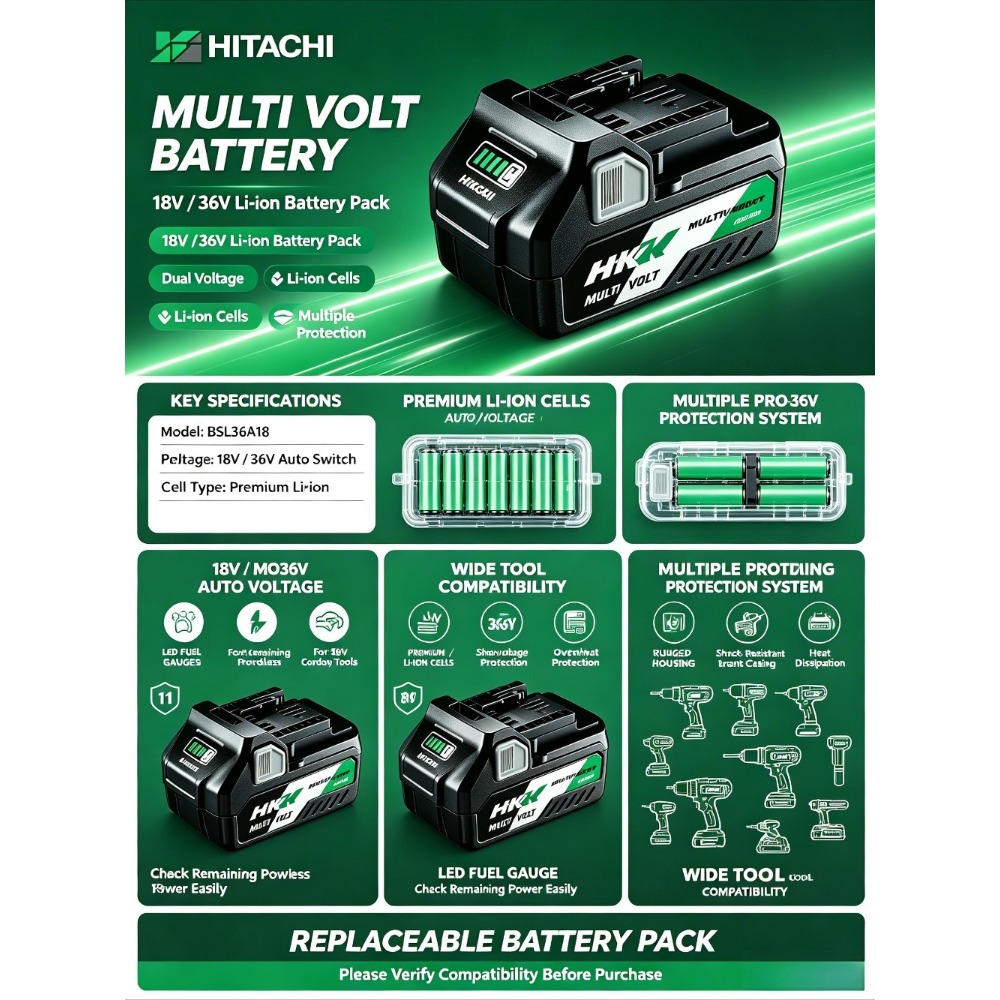 100% Original HiKOKI BSL36A18  - đánh giá và giá Power Tools Hitachi