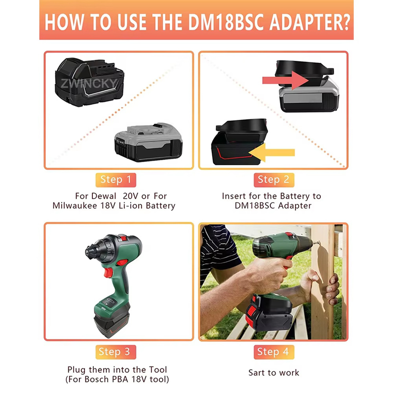 Adapter Chuyển Đổi Sử Dụng 18V - đánh giá và giá Power Tools Green