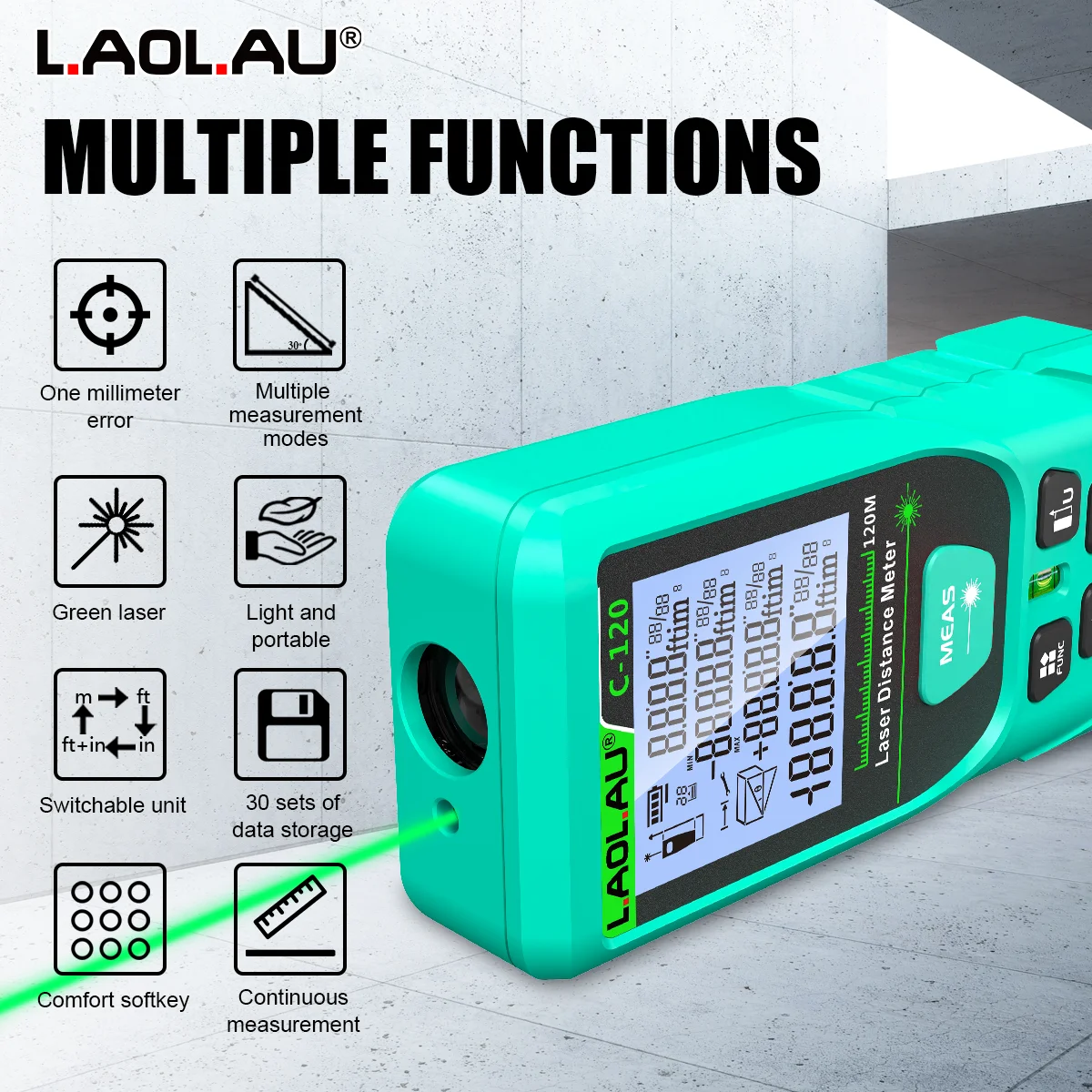 LAOLAU Digital Laser Range Fin - đánh giá và giá Power Tools Green