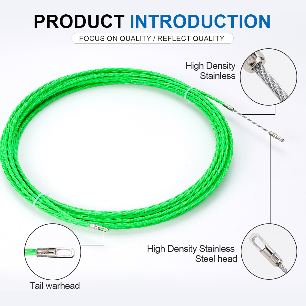 4MM Fiberglass Fish Tape Cable - đánh giá và giá Power Tools Green
