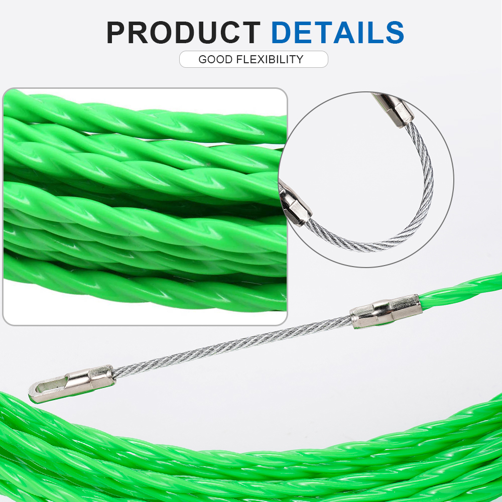 4MM Fiberglass Fish Tape Cable - đánh giá và giá Power Tools Green