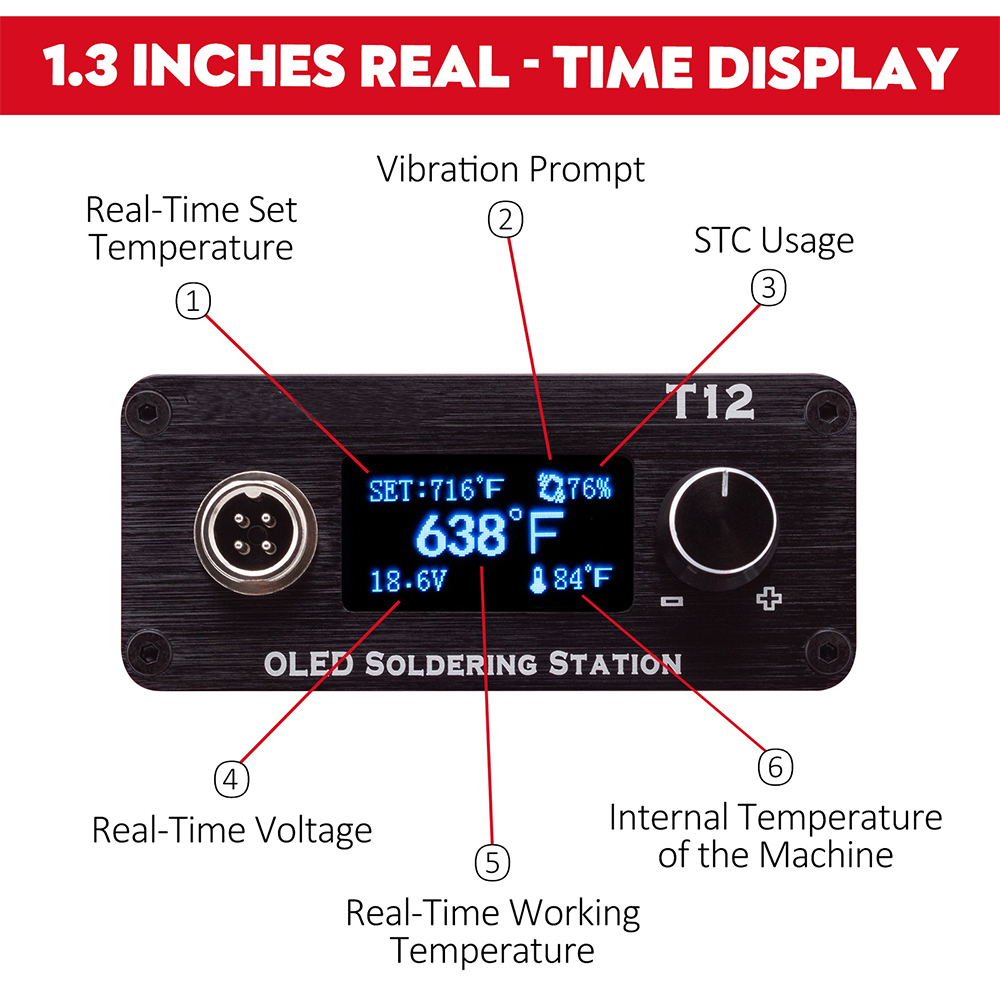 OLED T12 Soldering Iron Statio - đánh giá và giá Power Tools Hitachi