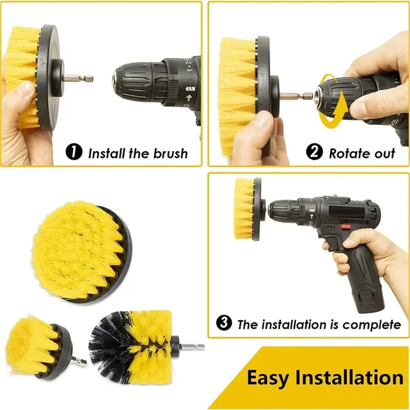3 pcs/set drill brush set powe - đánh giá và giá Power Z Tools