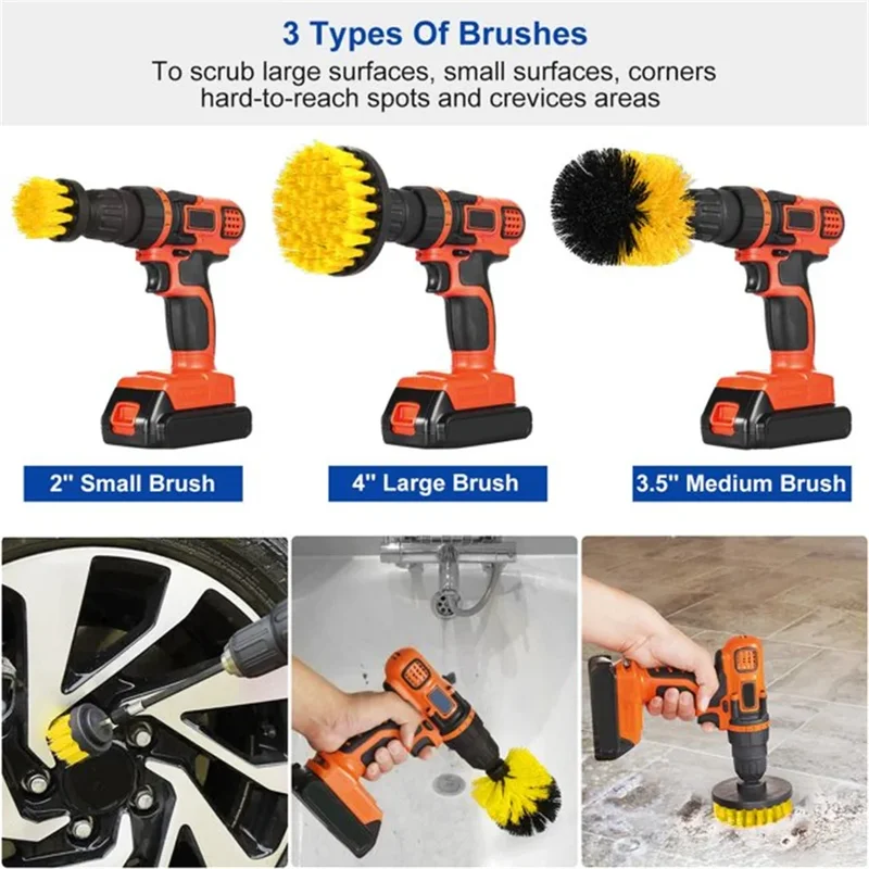 3 pcs/set drill brush set powe - đánh giá và giá Power Z Tools