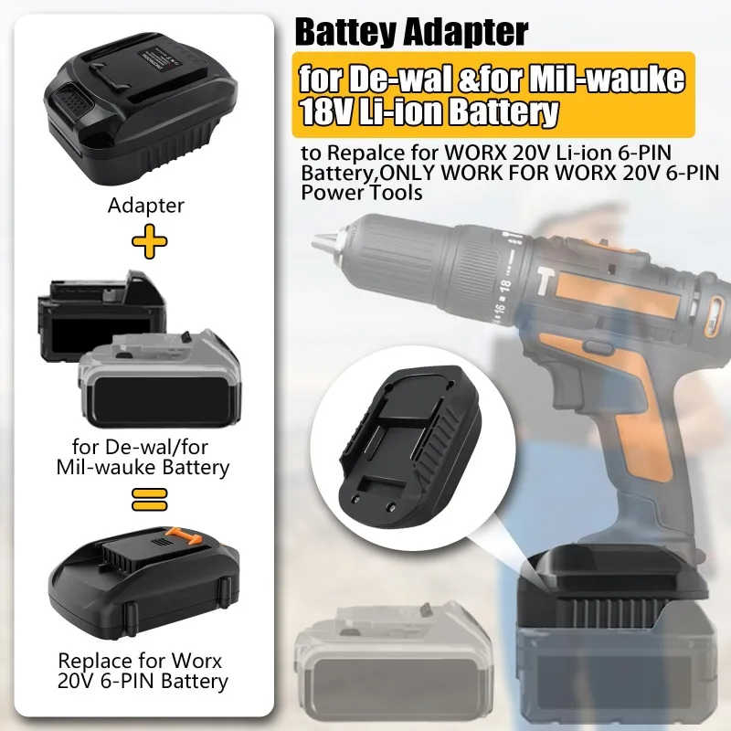 DM20WORX6 Battery Adapter for  - đánh giá và giá Dewalt Power Tools Xr