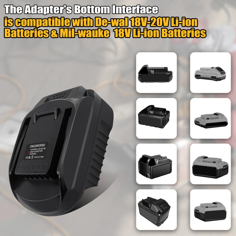 DM20WORX6 Battery Adapter for  - đánh giá và giá Dewalt Power Tools Xr